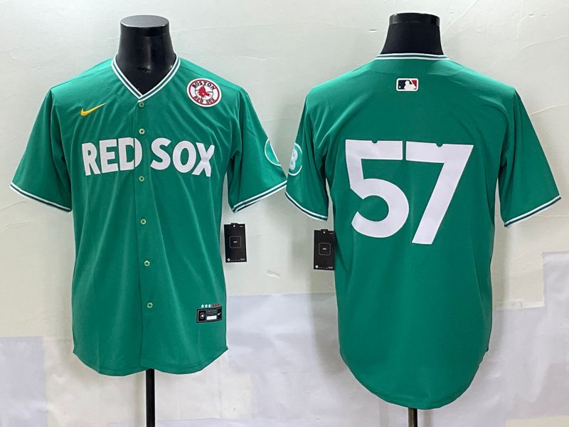 Men 2025 Boston Red Sox #57 No Name Dark Green Joint Name Nike MLB Jersey style 9->detroit tigers->MLB Jersey